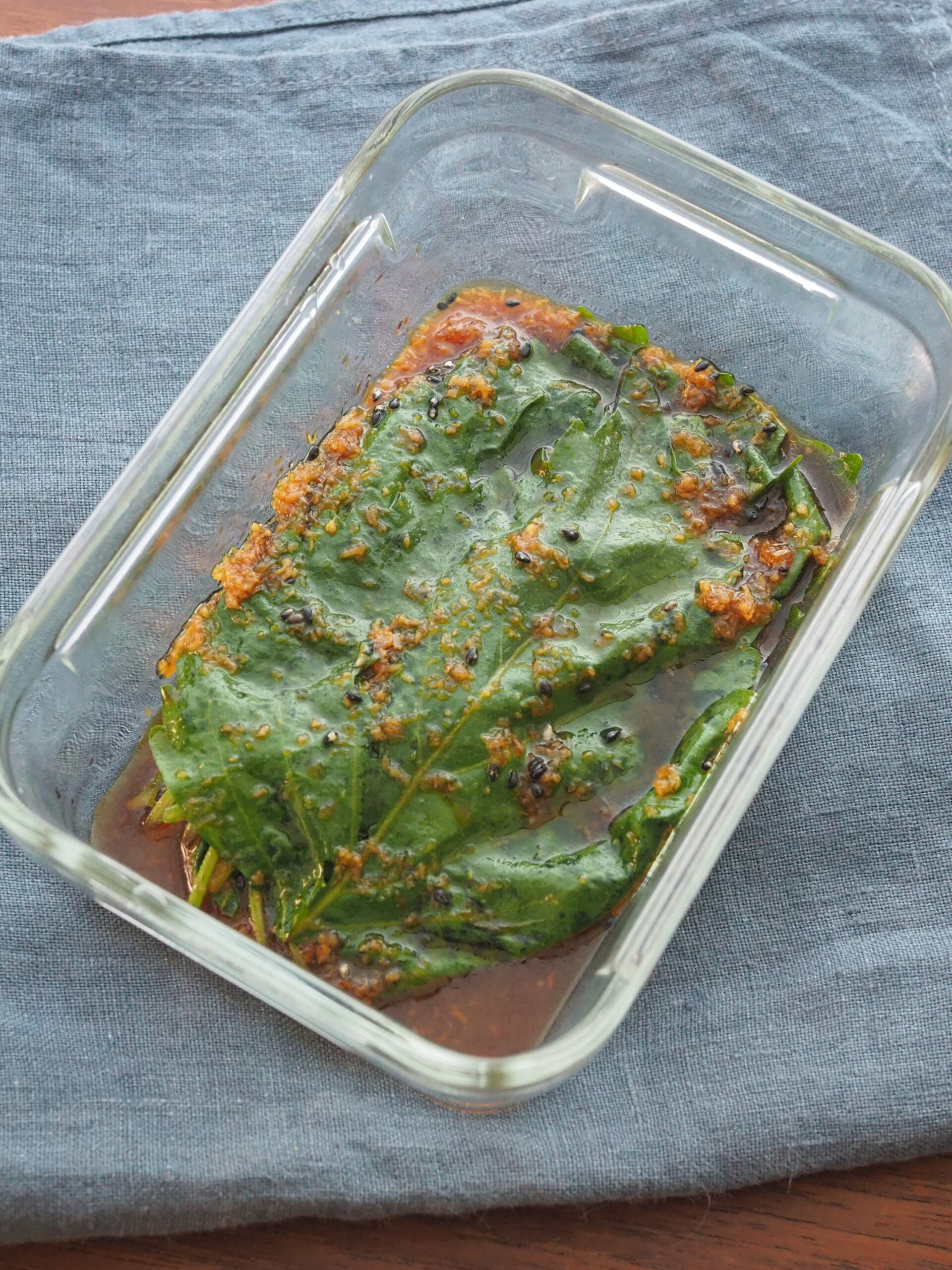 【作りおき】大葉のしょうが醤油漬け