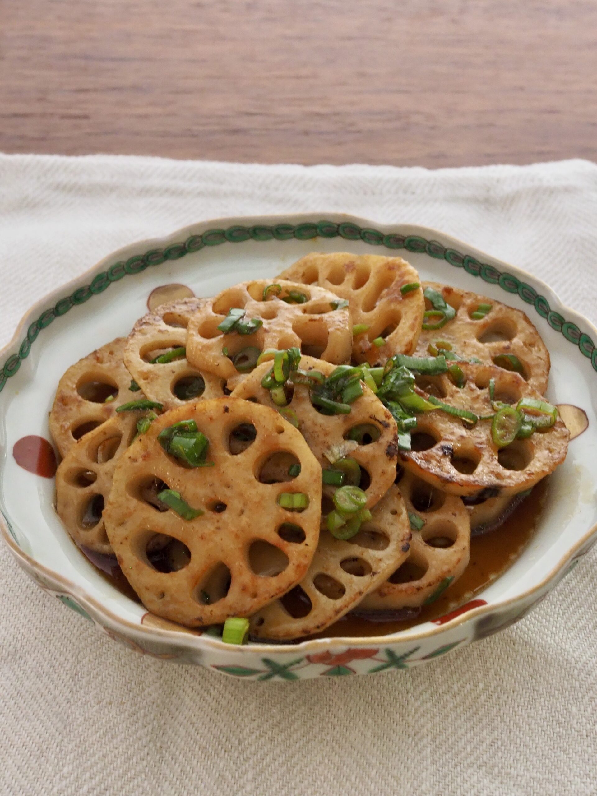 焼きれんこんのしょうがポン酢