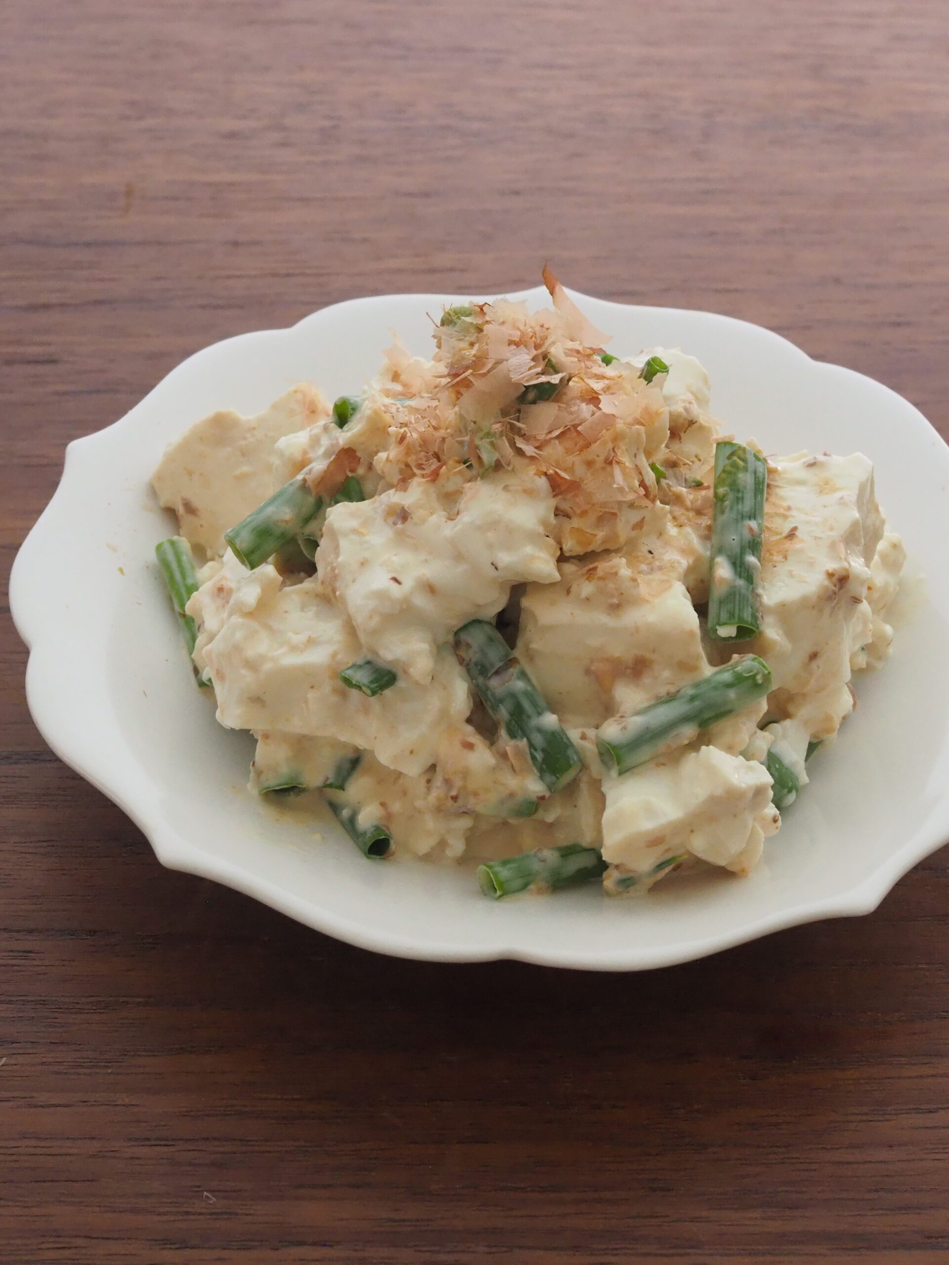 豆腐のおかかマヨ和え