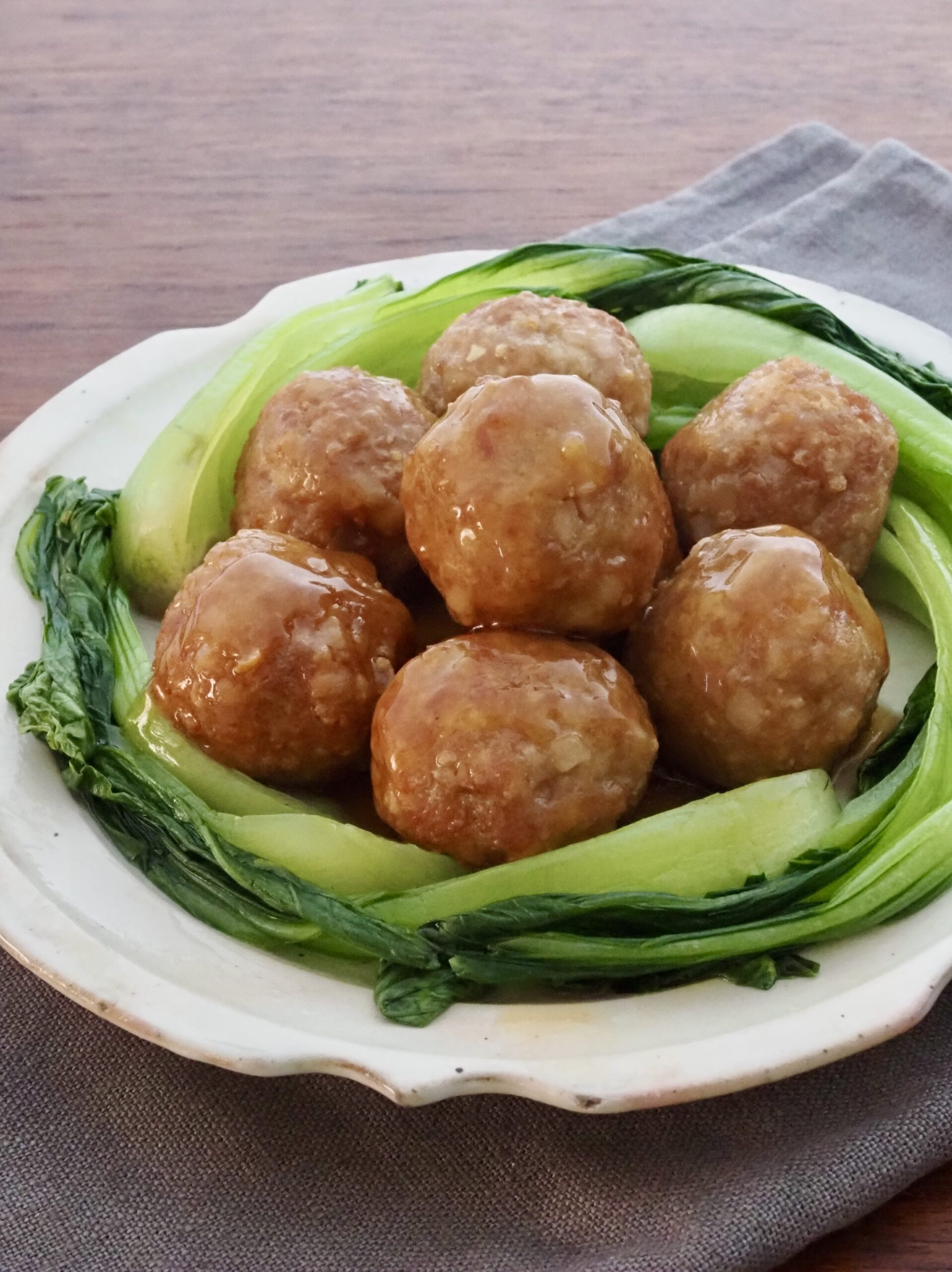 れんこん肉団子の甘酢あんかけ