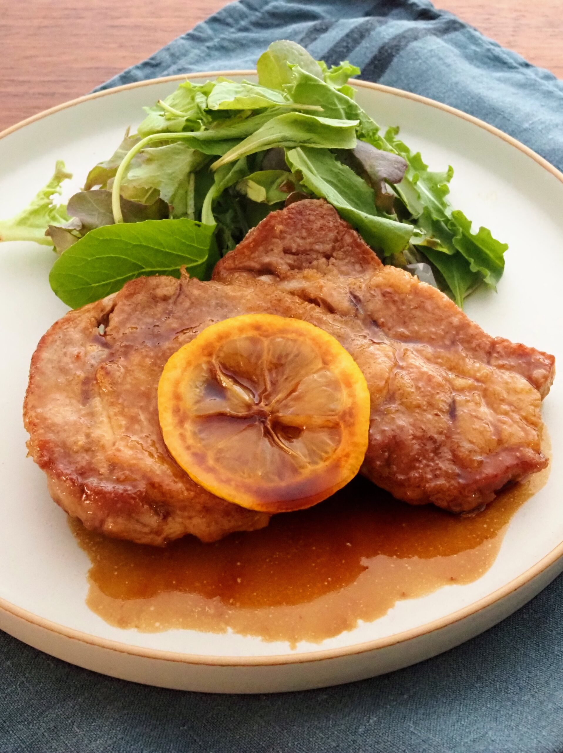 ポークソテーレモンバターソース