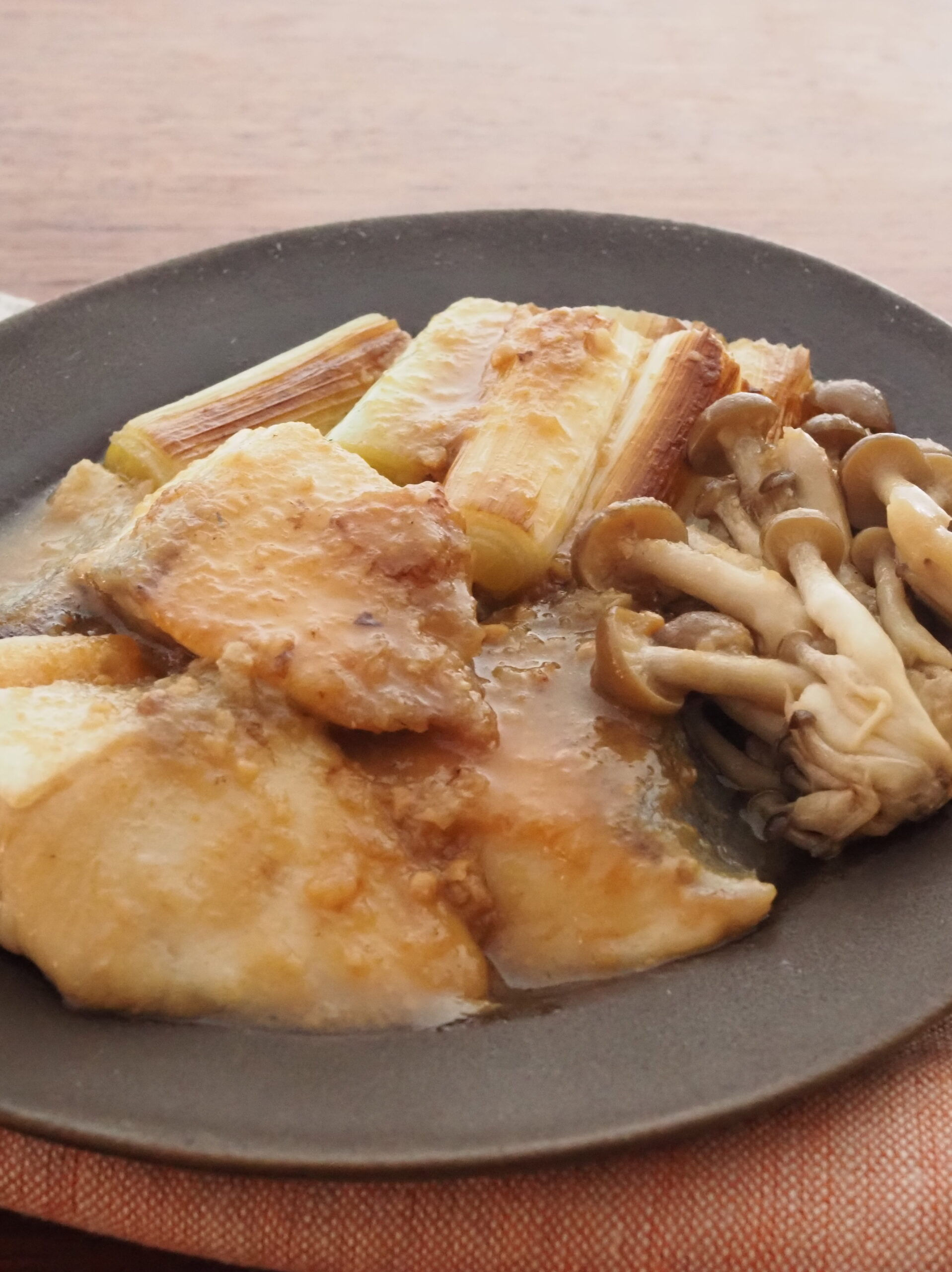 ぶりと長ねぎの味噌煮