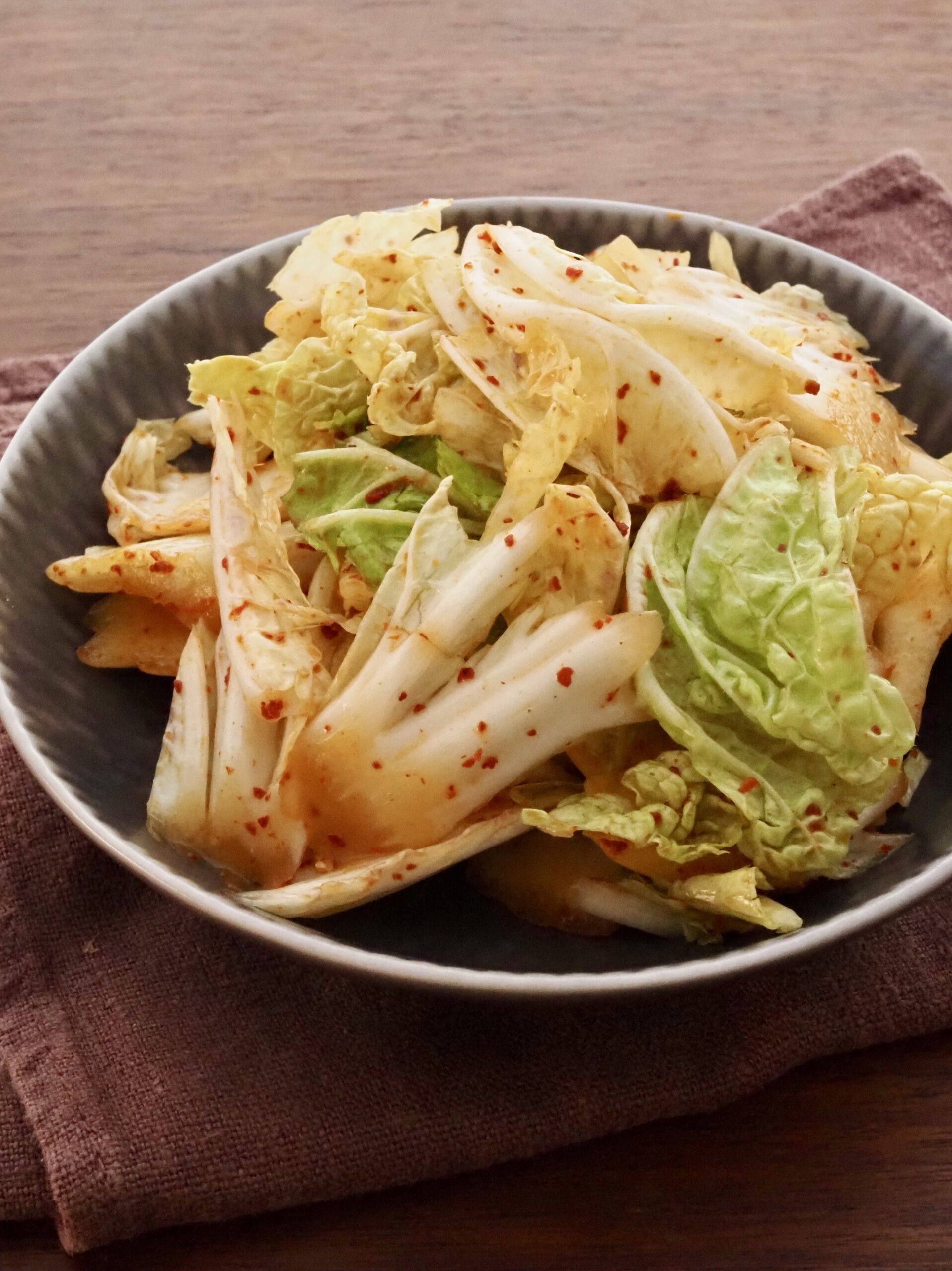 白菜の即席キムチ風サラダ