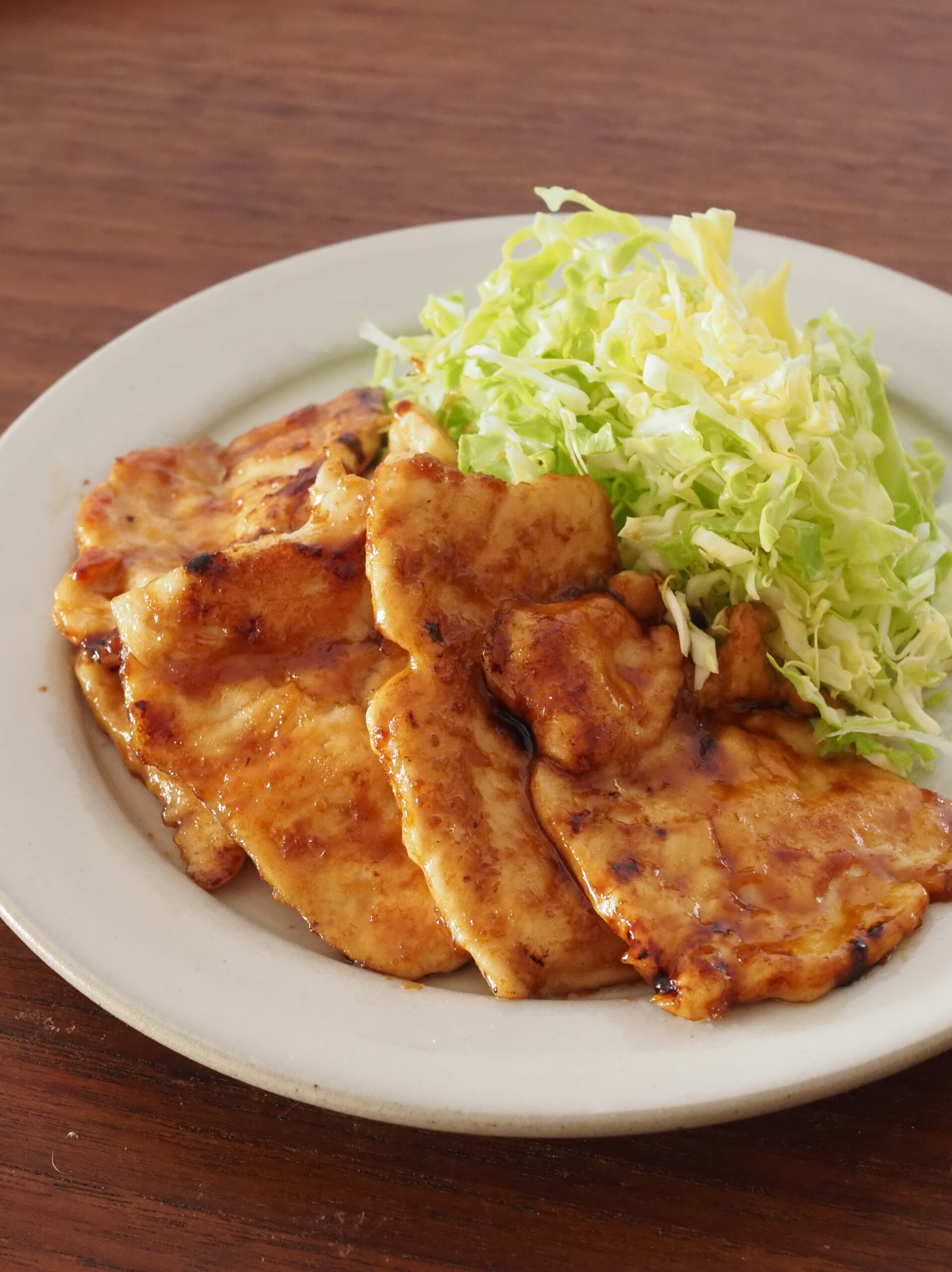 ぺたんこささみのしょうが焼き
