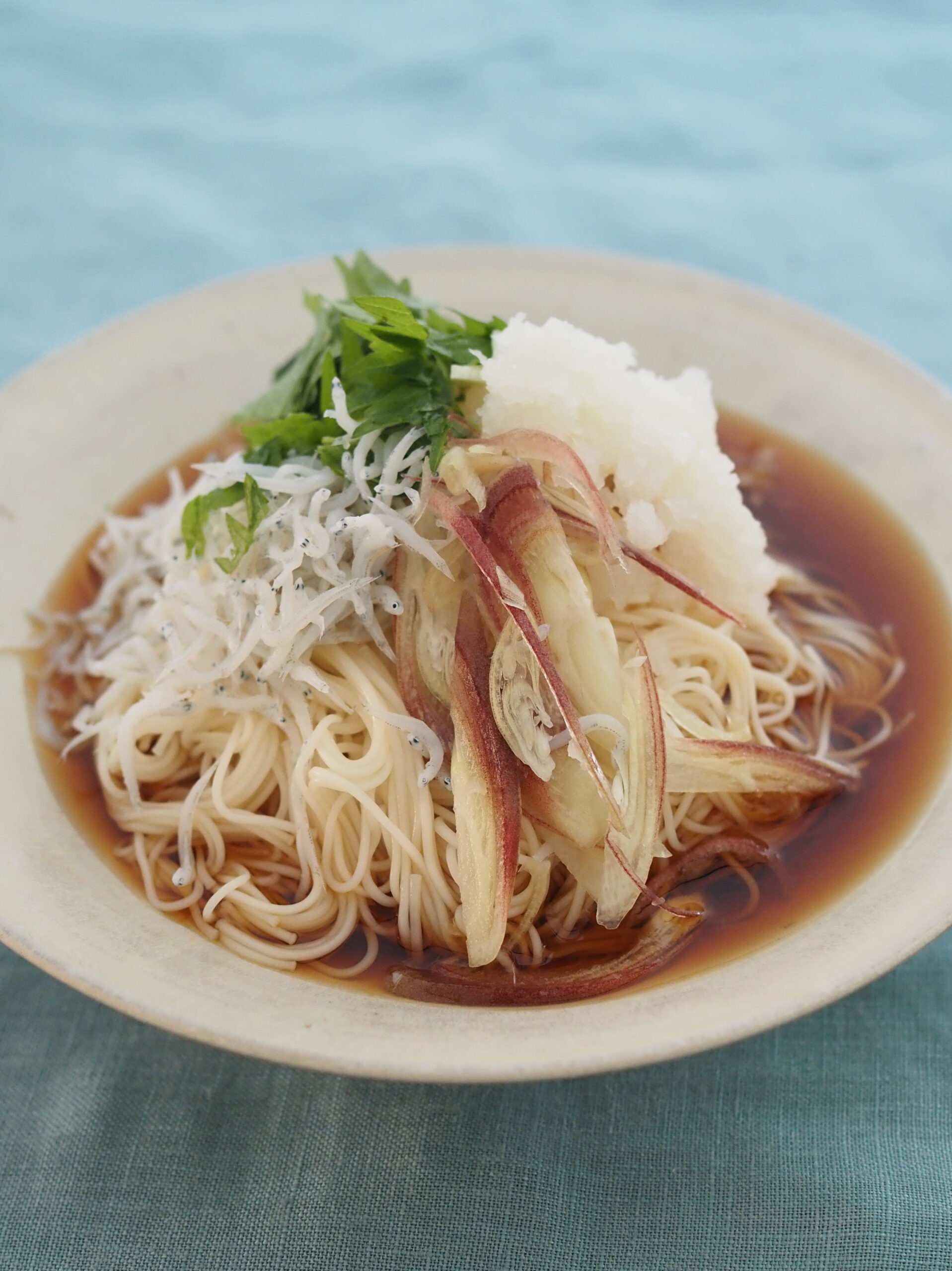 しらすとおろしのさっぱりそうめん