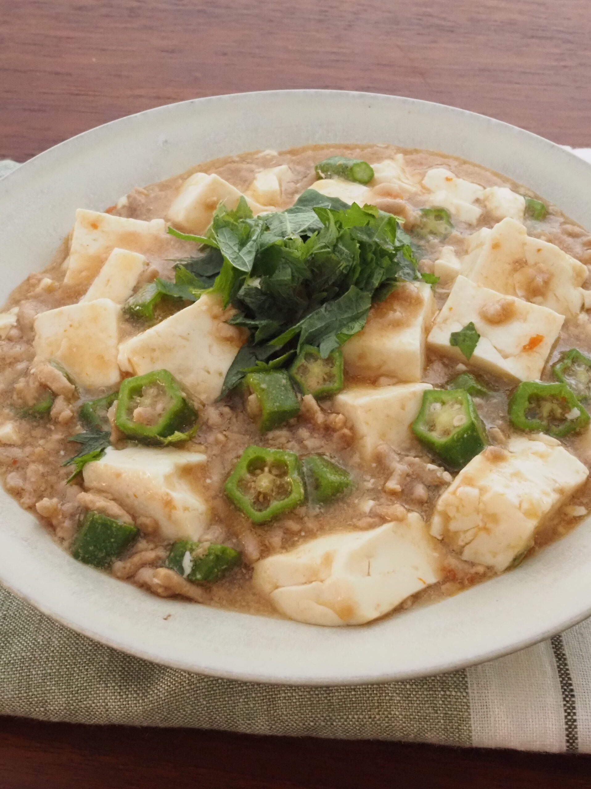 レンジにおまかせ夏麻婆豆腐