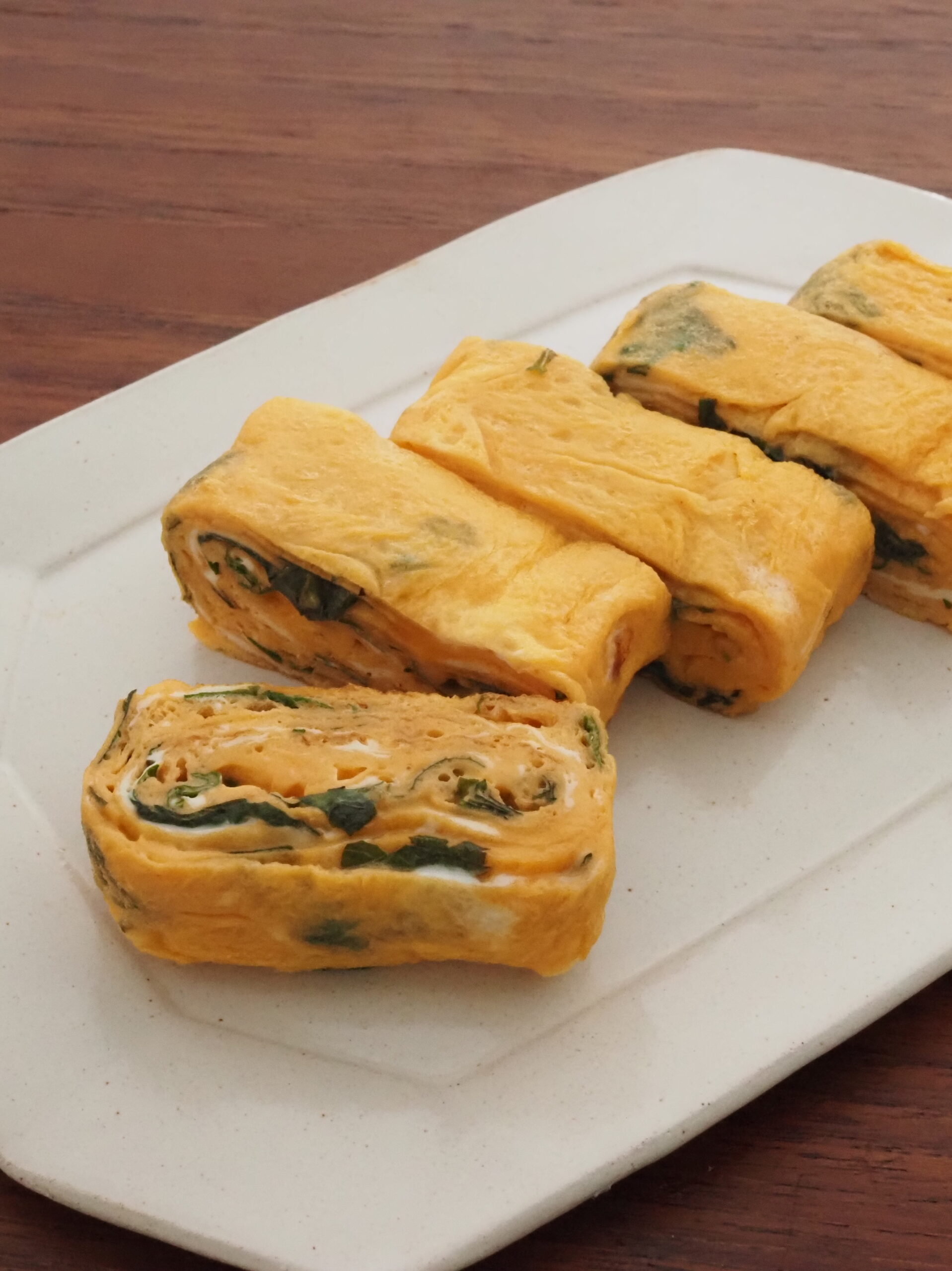 大葉香る白だし卵焼き